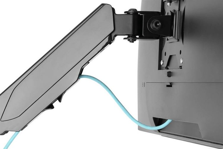 Produktbild: Digitus Monitor-Wandhalterung DA-90396 1 Display(s) 33,0 cm (13") - 81,3 cm (32") Schwarz, Schwarz (matt) Drehbar, H&ouml;henverstellbar, Neigbar