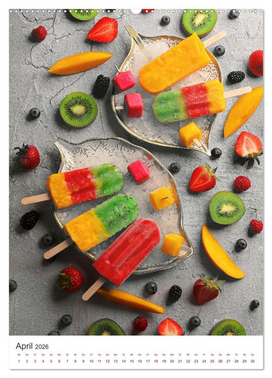Produktbild: Leckeres Eis - Dieser Art l&auml;sst Herzen schmelzen. (hochwertiger Premium Wandkalender 2026 DIN A2 hoch), Kunstdruck in Hochglanz