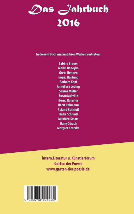 Produktbild: Blick zur&uuml;ck ... 2016