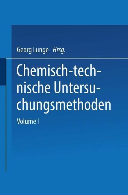 Produktbild: Chemisch-technische Untersuchungsmethoden