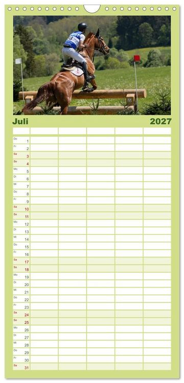 Produktbild: Familienplaner 2027 - Die Buschreiter mit 5 Spalten (Wandkalender, 21 x 45 cm) CALVENDO