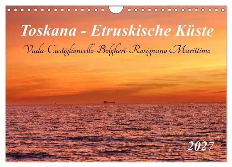 Produktbild: Toskana - Etruskische K&uuml;ste (Wandkalender 2027 DIN A4 quer), CALVENDO Monatskalender