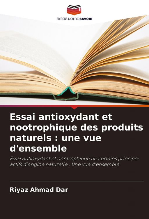 Produktbild: Essai antioxydant et nootrophique des produits naturels : une vue d'ensemble