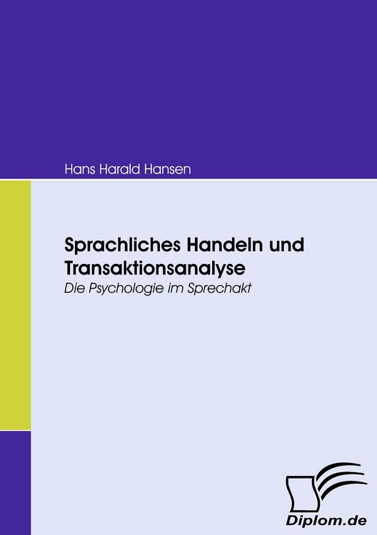 Produktbild: Sprachliches Handeln und Transaktionsanalyse