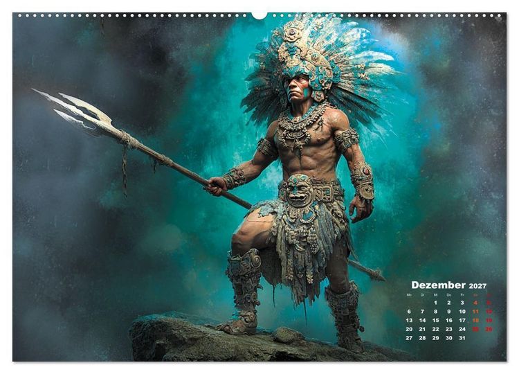 Produktbild: Azteken - Im Glanz der ewigen Sonne (Wandkalender 2027 DIN A2 quer), CALVENDO Monatskalender