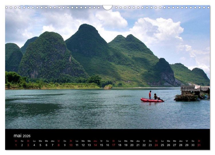 Produktbild: La Chine, Terre de merveilles (Calendrier mural 2026 DIN A3 vertical), CALVENDO calendrier mensuel