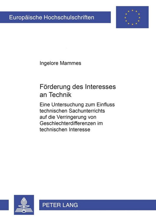 Produktbild: F&ouml;rderung des Interesses an Technik