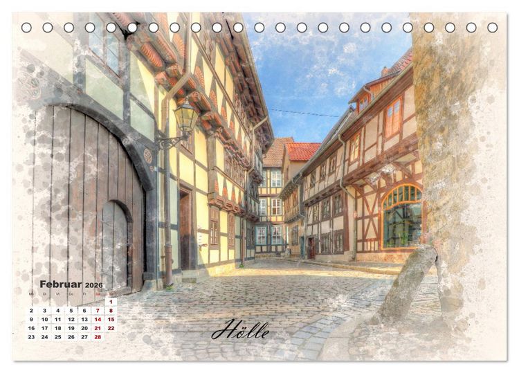 Produktbild: Quedlinburg-meine Stadt (Tischkalender 2026 DIN A5 quer), CALVENDO Monatskalender