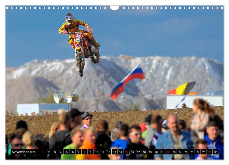 Produktbild: Blickpunkte Motocross (Wandkalender 2026 DIN A3 quer), CALVENDO Monatskalender