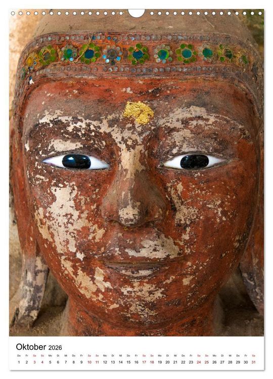 Produktbild: Buddhas im Gl&uuml;ck (Wandkalender 2026 DIN A3 hoch), CALVENDO Monatskalender