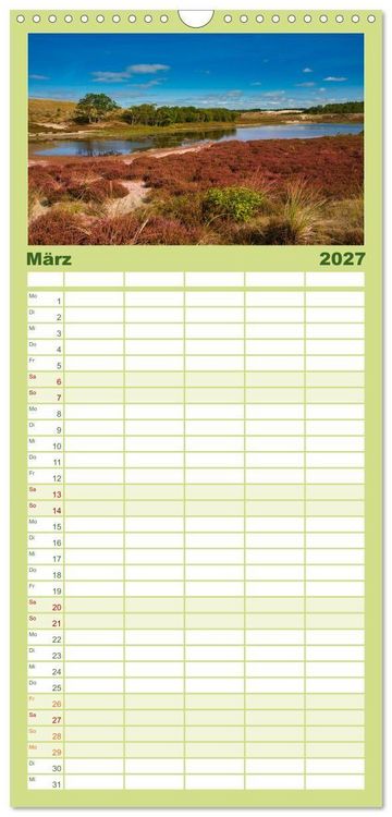 Produktbild: Familienplaner 2027 - Streifzug durch Nordholland mit 5 Spalten (Wandkalender, 21 x 45 cm) CALVENDO