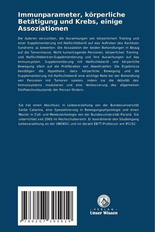 Produktbild: Immunparameter, k&ouml;rperliche Bet&auml;tigung und Krebs, einige Assoziationen