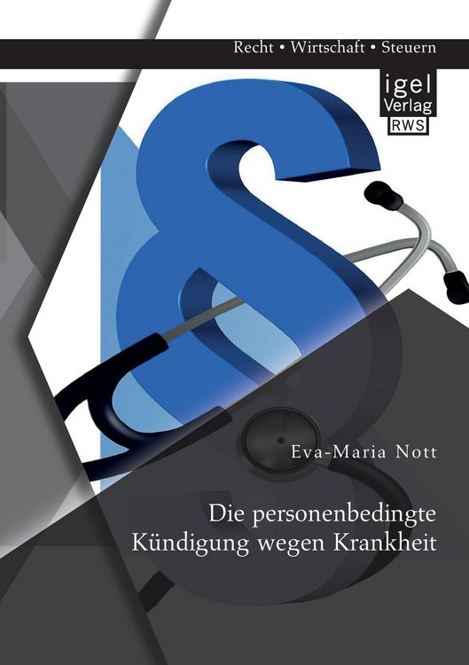 Produktbild: Die personenbedingte K&uuml;ndigung wegen Krankheit