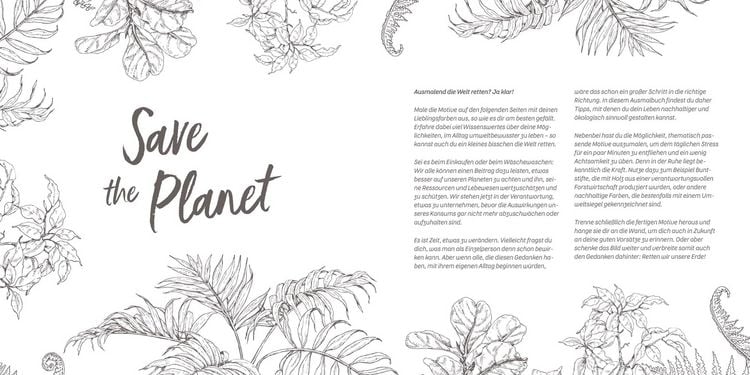 Produktbild: Save the Planet &ndash; Das Ausmalbuch &ndash; Colors for Future!