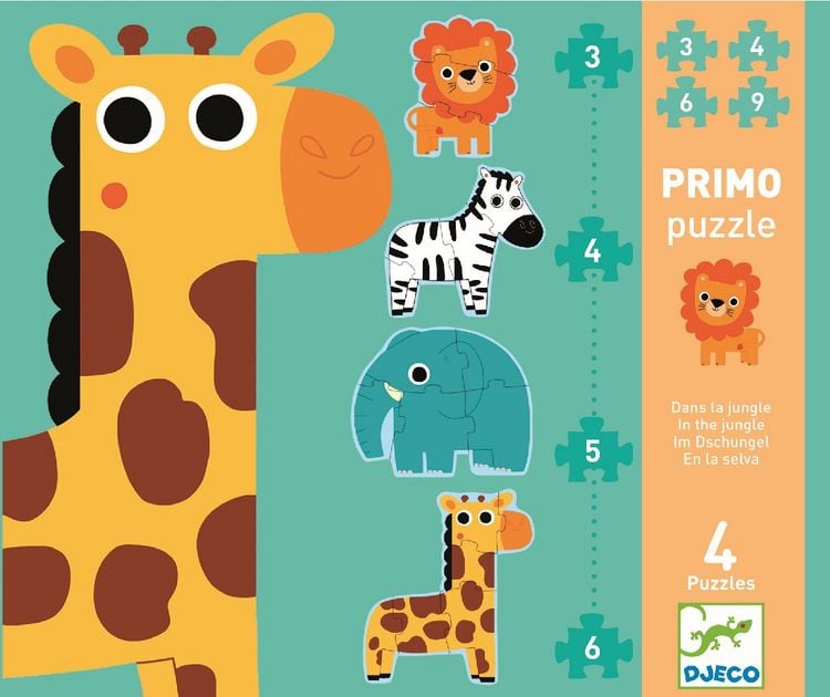 Produktbild: Puzzle: Im Dschungel - 3, 4, 5, 6 Teile