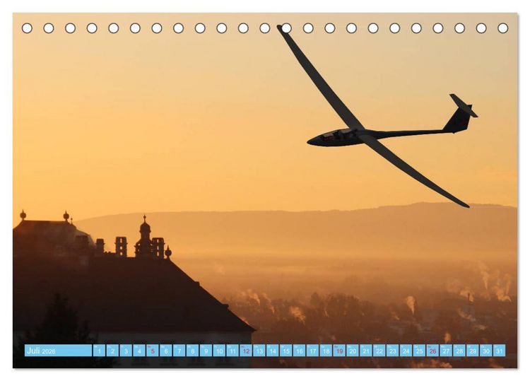 Produktbild: Segelflug - Den Traum vom Fliegen erf&uuml;llen (Tischkalender 2026 DIN A5 quer), CALVENDO Monatskalender