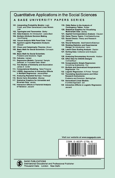 Produktbild: Unidimensional Scaling