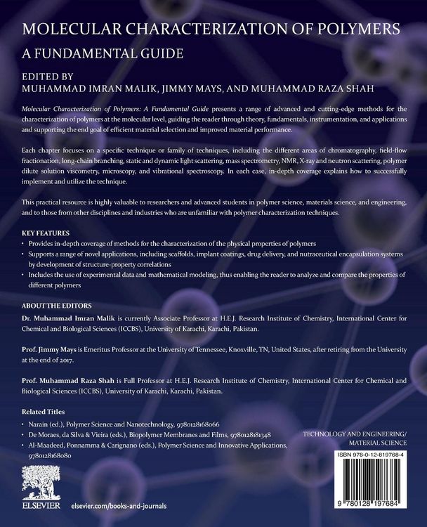 Produktbild: Molecular Characterization of Polymers