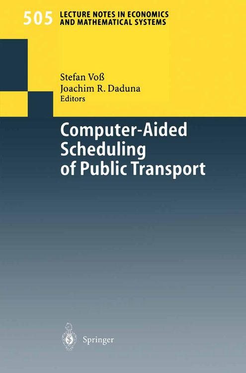 Produktbild: Computer-Aided Scheduling of Public Transport