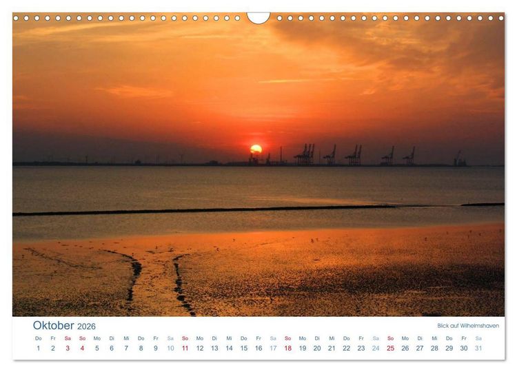 Produktbild: Ebbe und Watt 2026. Impressionen von der Nordseek&uuml;ste (Wandkalender 2026 DIN A3 quer), CALVENDO Monatskalender