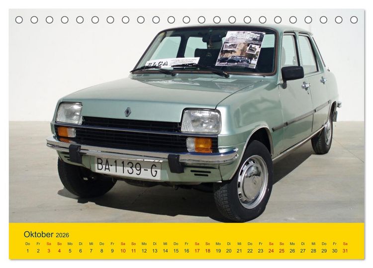 Produktbild: Automobile Tr&auml;ume der 70er (Tischkalender 2026 DIN A5 quer), CALVENDO Monatskalender