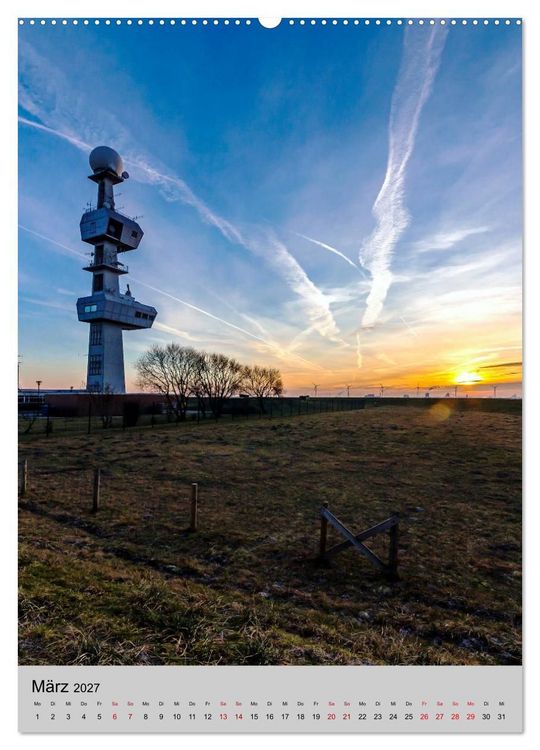 Produktbild: Leuchtt&uuml;rme an der Nordsee (Wandkalender 2027 DIN A2 hoch), CALVENDO Monatskalender