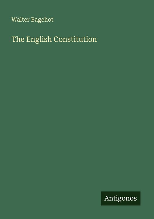 Produktbild: The English Constitution