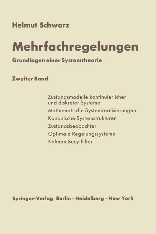 Produktbild: Mehrfachregelungen. Grundlagen einer Systemtheorie