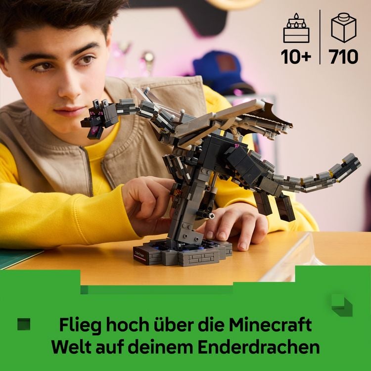 Produktbild: LEGO Minecraft 21595 Der Enderdrache, Gamer Spielzeug ab 10 Jahren