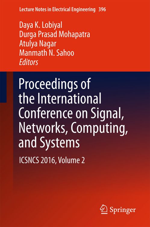 Produktbild: Proceedings of the International Conference on Signal, Networks, Computing, and Systems