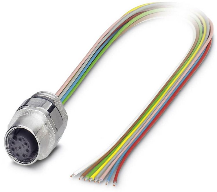 Produktbild: Phoenix Contact 1513761 Sensor-/Aktor-Einbausteckverbinder M12 Buchse, Einbau 0.50 m Polzahl Sensoren: 8 1 St.