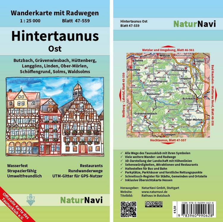 Produktbild: Hintertaunus Ost 1 : 25 000, Blatt 47-559