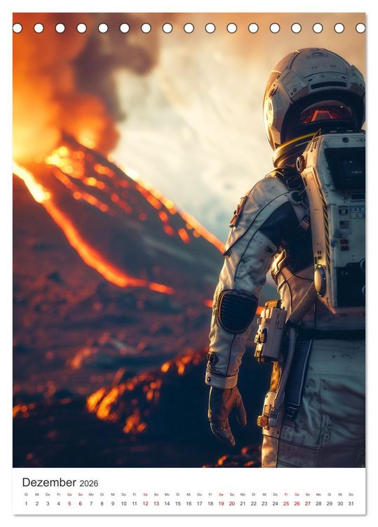 Produktbild: Explorer - Die Entdeckung des Alls (Tischkalender 2026 DIN A5 hoch), CALVENDO Monatskalender