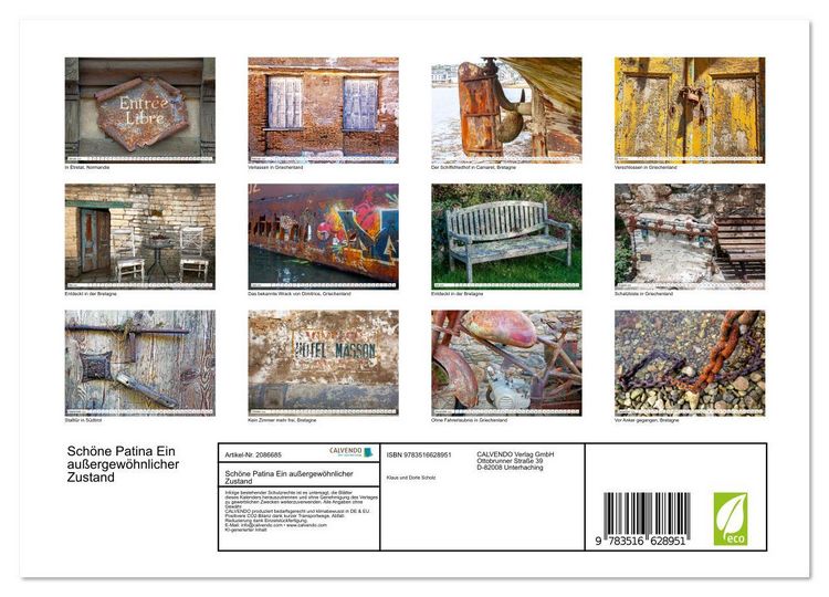 Produktbild: Sch&ouml;ne Patina Ein au&szlig;ergew&ouml;hnlicher Zustand (Wandkalender 2026 DIN A4 quer), CALVENDO Monatskalender