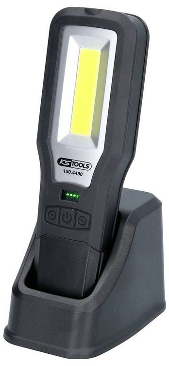 Produktbild: KS Tools 150.4490 Mobile Werkstatt-Handlampe, knickbar, 550 Lumen 2021 Energieeffizienzklasse n.rel