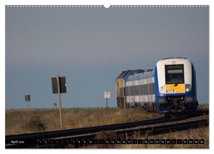 Produktbild: Norddeutsche Eisenbahnen (Wandkalender 2026 DIN A2 quer), CALVENDO Monatskalender
