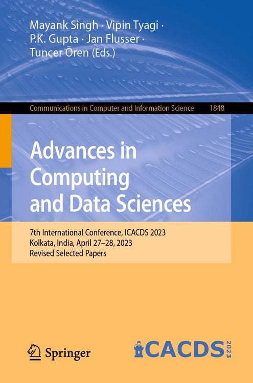Produktbild: Advances in Computing and Data Sciences
