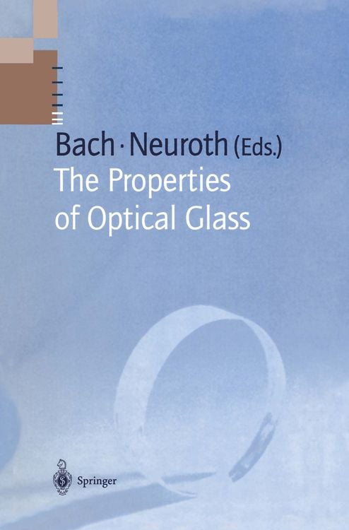 Produktbild: The Properties of Optical Glass