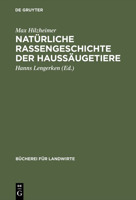 Produktbild: Nat&uuml;rliche Rassengeschichte der Hauss&auml;ugetiere