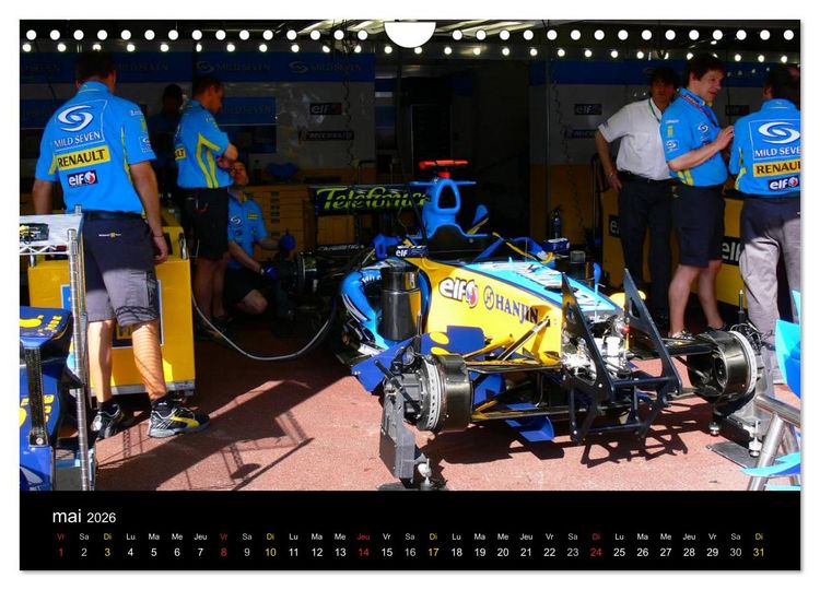 Produktbild: Stands de Formule 1 (Calendrier mural 2026 DIN A4 vertical), CALVENDO calendrier mensuel
