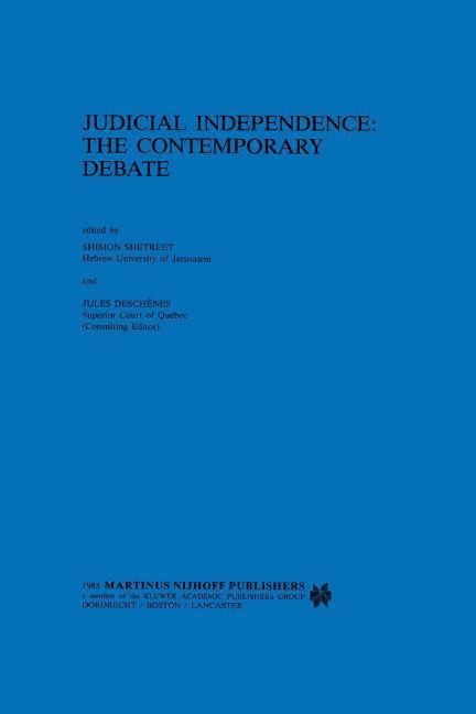 Produktbild: Judicial Independence, the Contemporary Debate