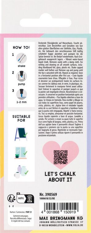Produktbild: Kreidemarker-Set Pastel 5er