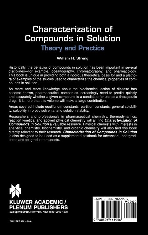 Produktbild: Characterization of Compounds in Solution