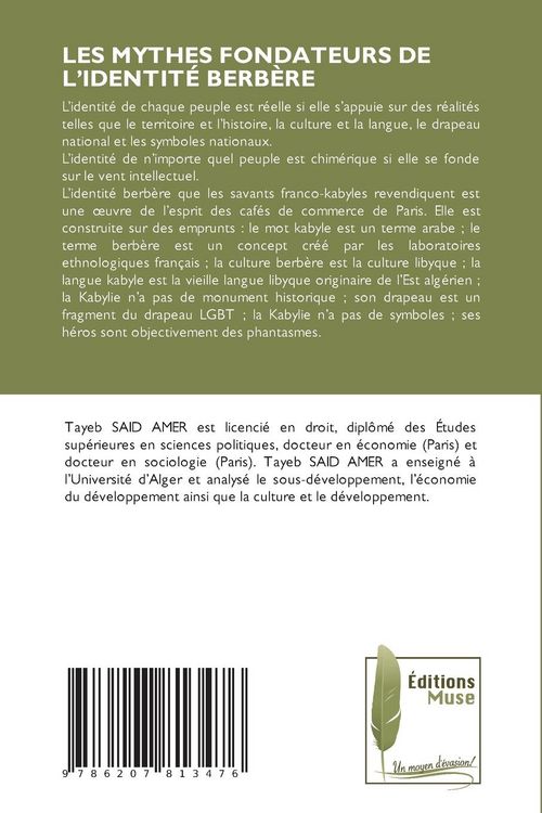 Produktbild: Les Mythes Fondateurs De L'identit&eacute; Berb&egrave;re