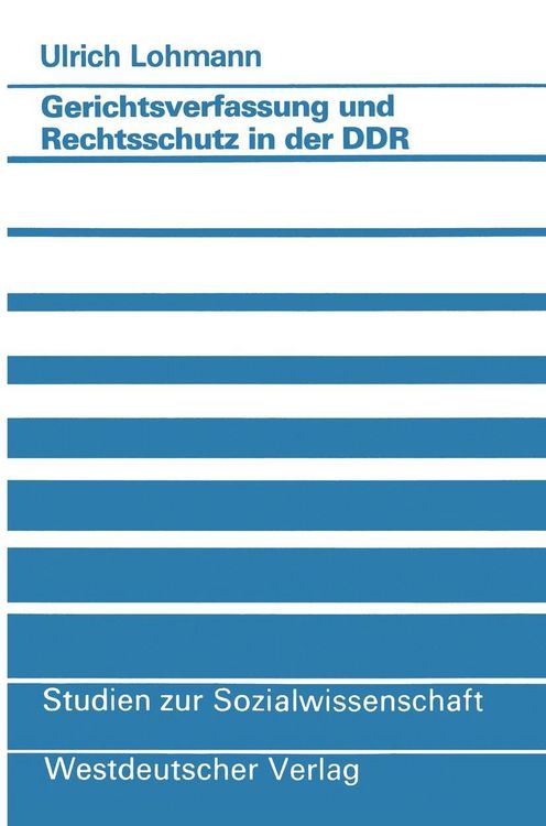 Produktbild: Gerichtsverfassung und Rechtsschutz in der DDR