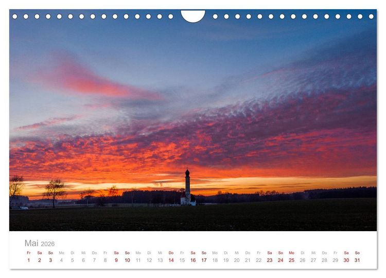 Produktbild: Sch&ouml;nes Dachauer Land (Wandkalender 2026 DIN A4 quer), CALVENDO Monatskalender
