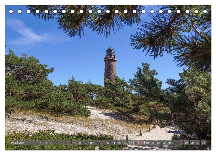 Produktbild: Fischland Dar&szlig; Zingst - wie gemalt (Tischkalender 2026 DIN A5 quer), CALVENDO Monatskalender