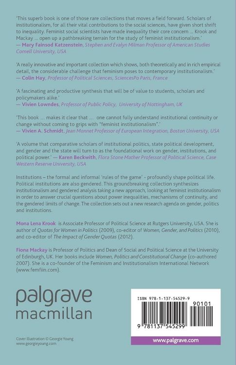 Produktbild: Gender, Politics and Institutions