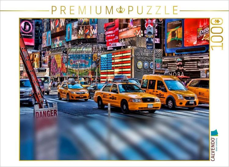Produktbild: CALVENDO Puzzle Ein Motiv aus dem Kalender New York - nur im Taxi | 1000 Teile Lege-Gr&ouml;&szlig;e 64x48cm Foto-Puzzle f&uuml;r gl&uuml;ckliche Stunden