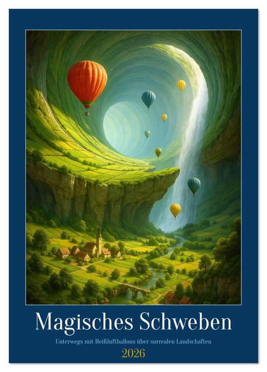 Produktbild: Magisches Schweben (Tischkalender 2026 DIN A5 hoch), CALVENDO Monatskalender